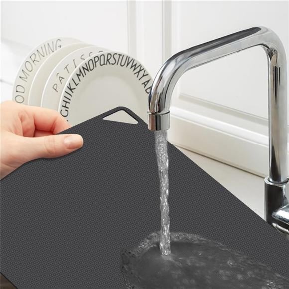 Plastic Cutting Boards for Kitchen, WK Flexible Non Slip Cutting Mat - Picture 3 of 7